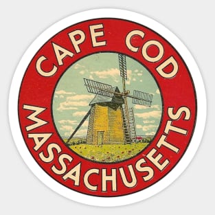 Cape Cod Massachusetts Vintage Sticker